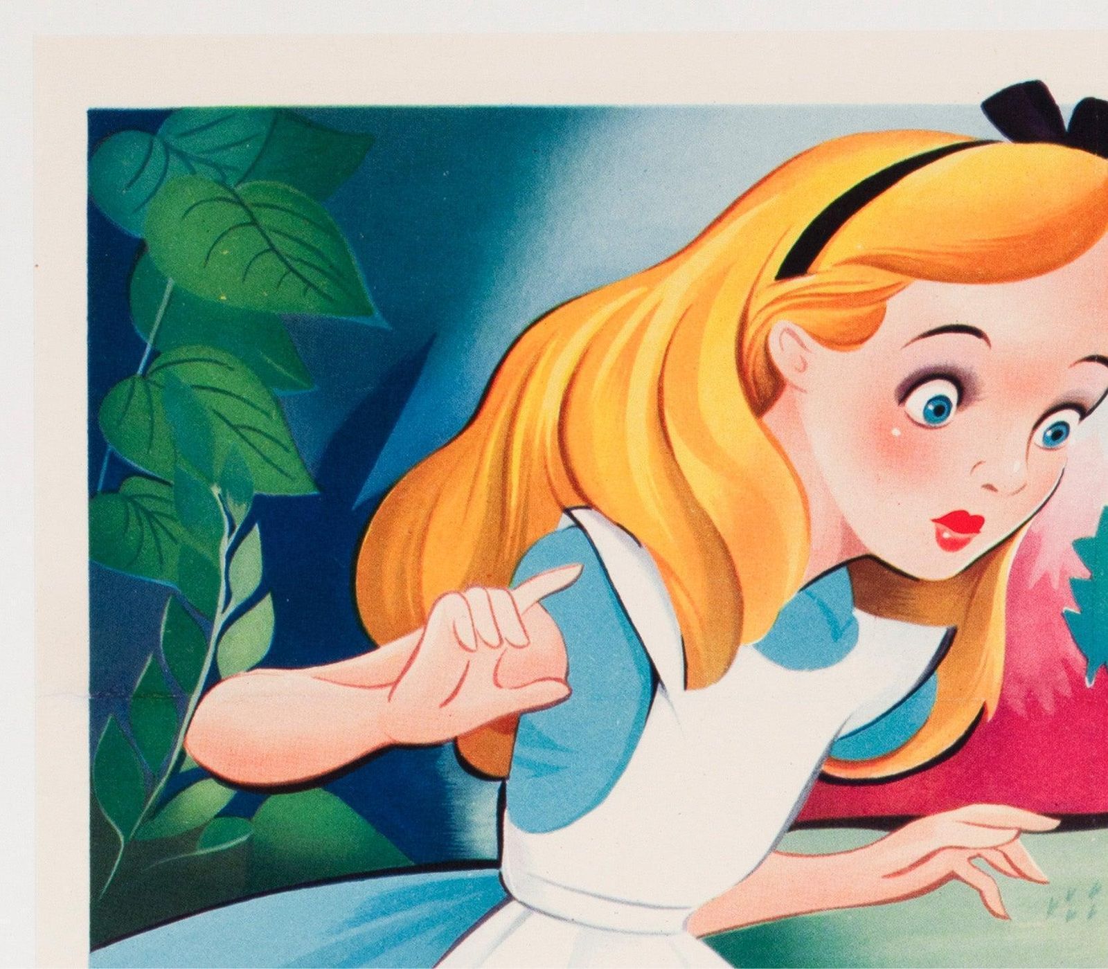 Alice In Wonderland 1951 Belgian Film Poster photo for sale