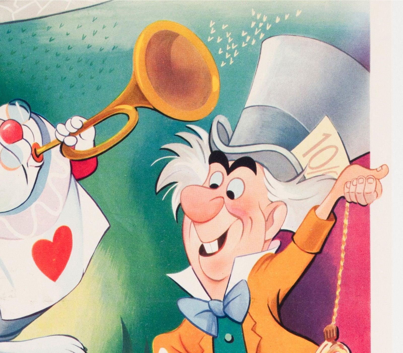 Affiche de cinéma belge Alice in Wonderland, 1951 photo vinterior