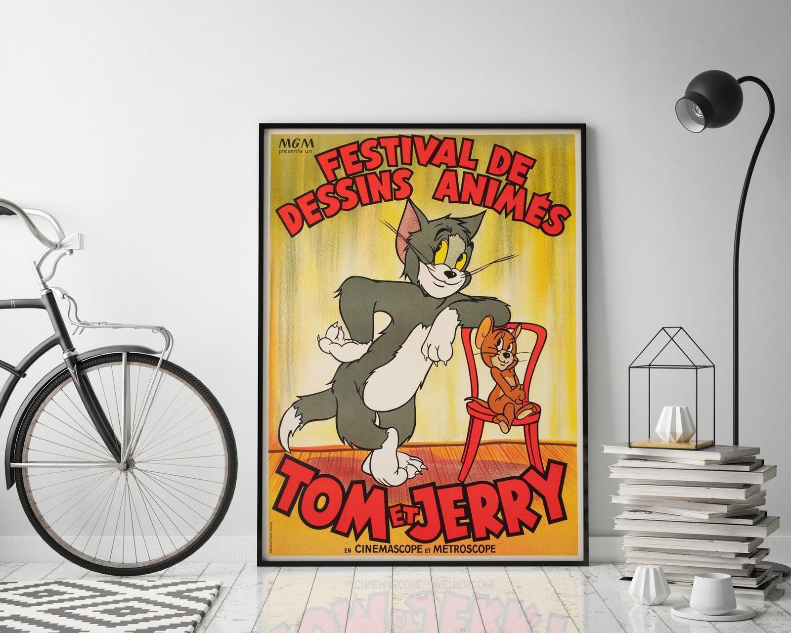 Affiche française du Festival du film Tom and Jerry, 1954 photo furniture