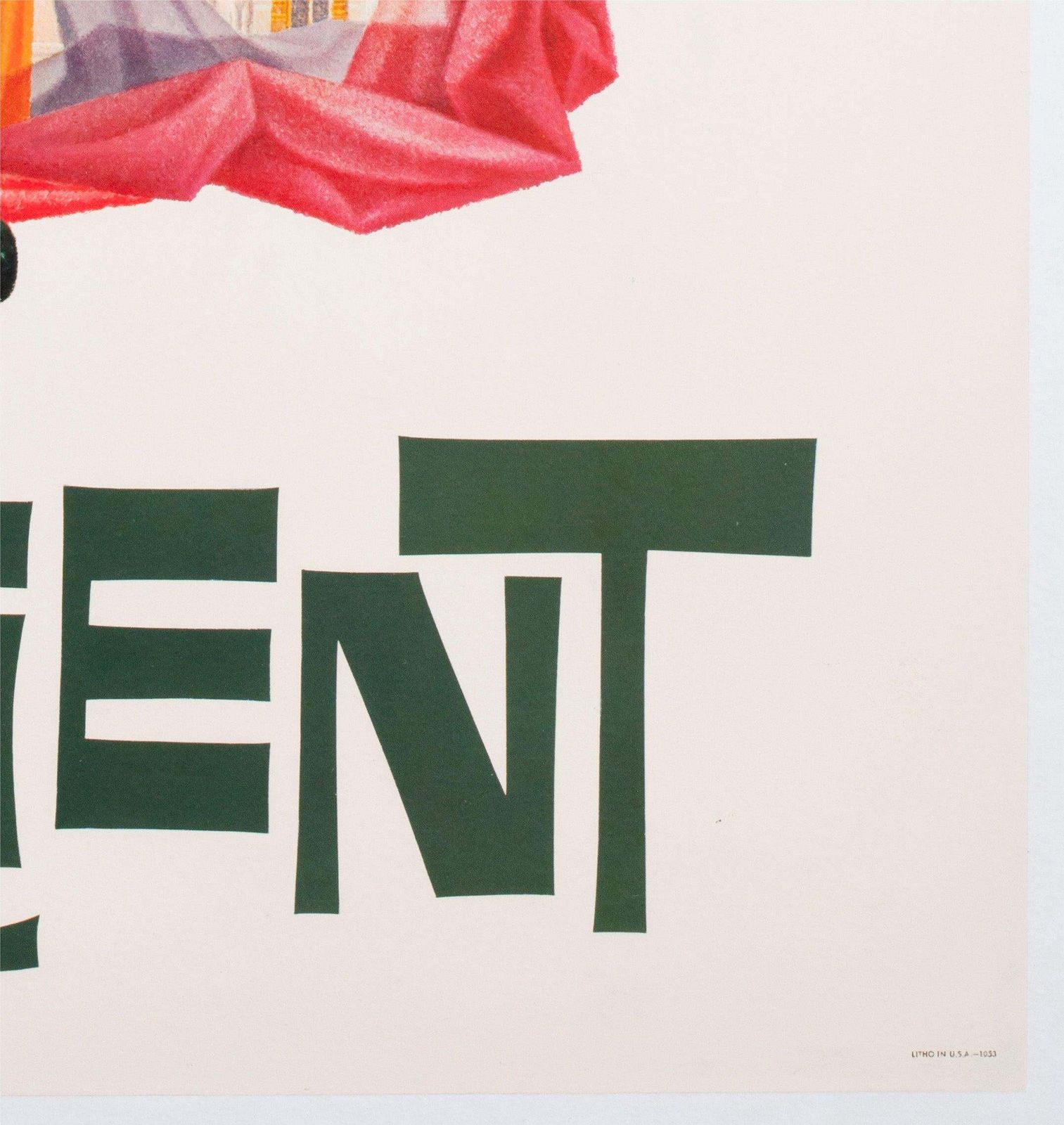 Affiche publicitaire TWA Orient, années 1960, par David Klein photo vintage