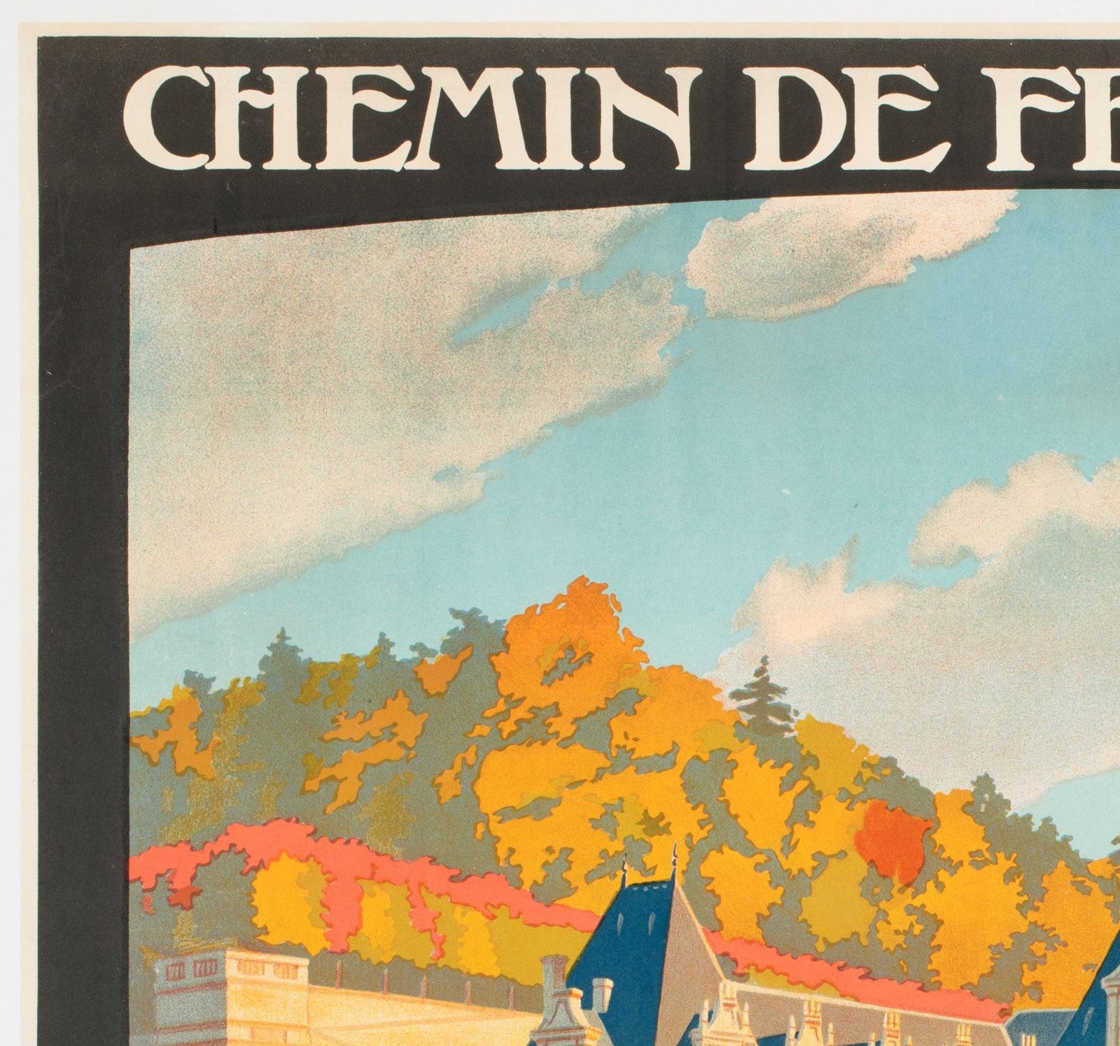 Villandry C1923 Franse reisadvertetieposter, Constant Duval photo for sale