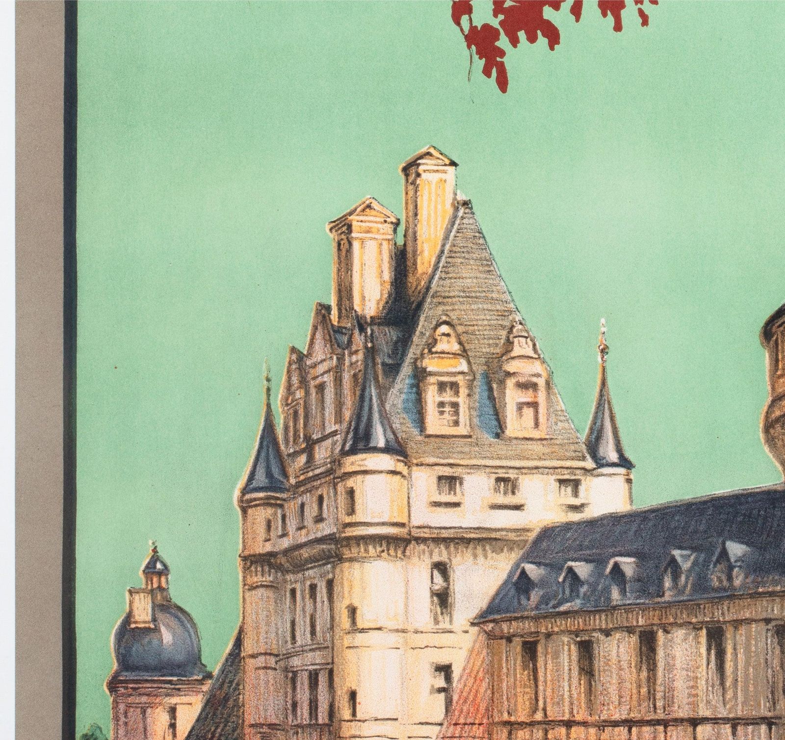 Valencay C1926 French Travel Advertising Poster, Jean Charles Hallo photo 1625.0