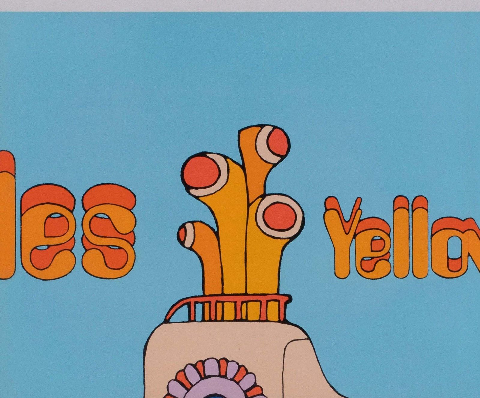 Affiche Yellow Submarine 1968 Capitol Records, Heinz Edelmann photo Art