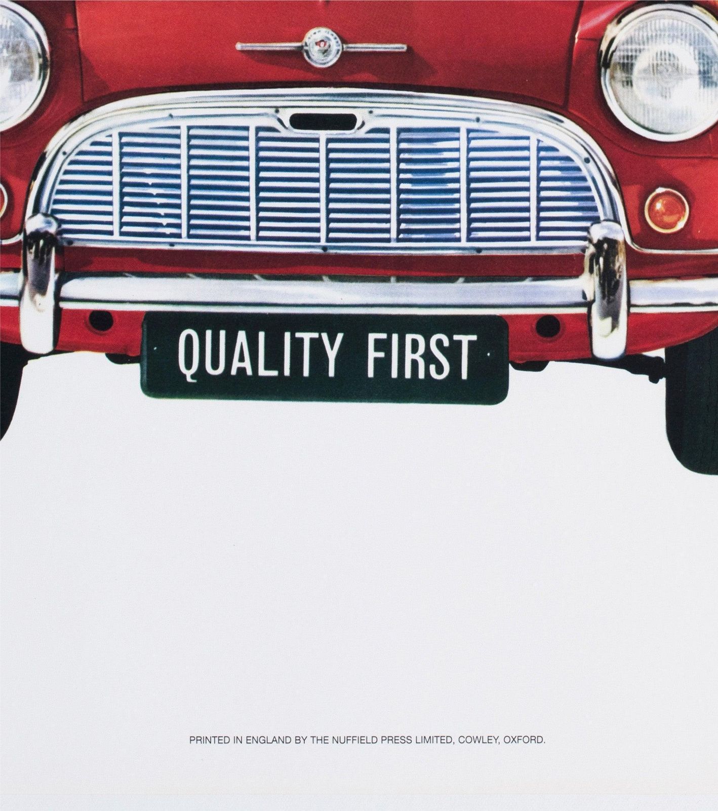 Morris 850 Mini 1960 Uk Dealer Poster photo buy