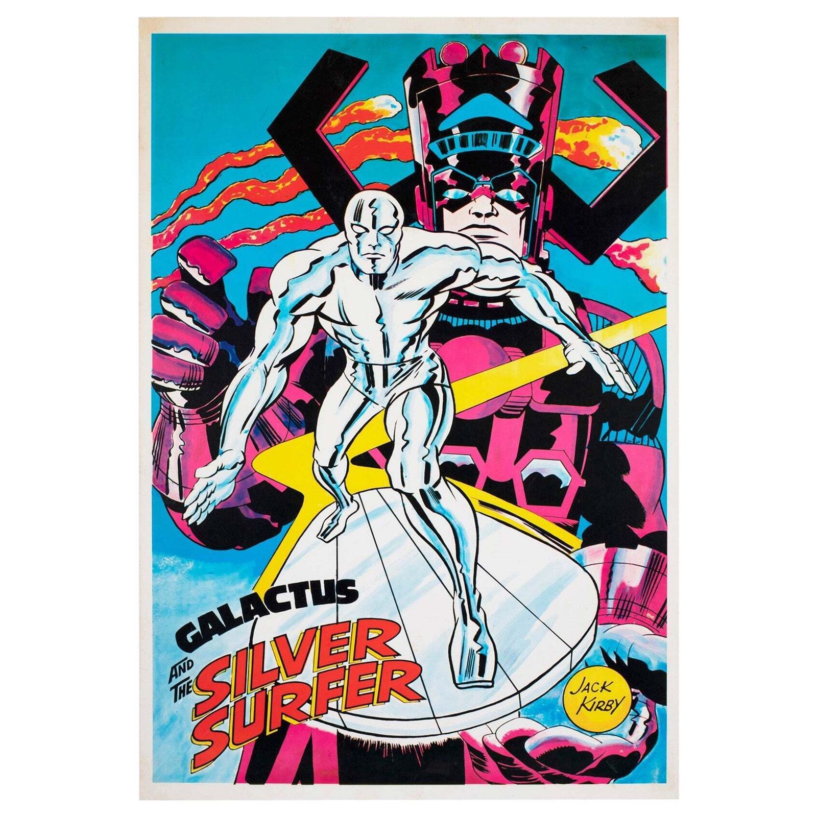 Galactus And The Silver Surfer 1970 Marvel Poster, Jack Kirby