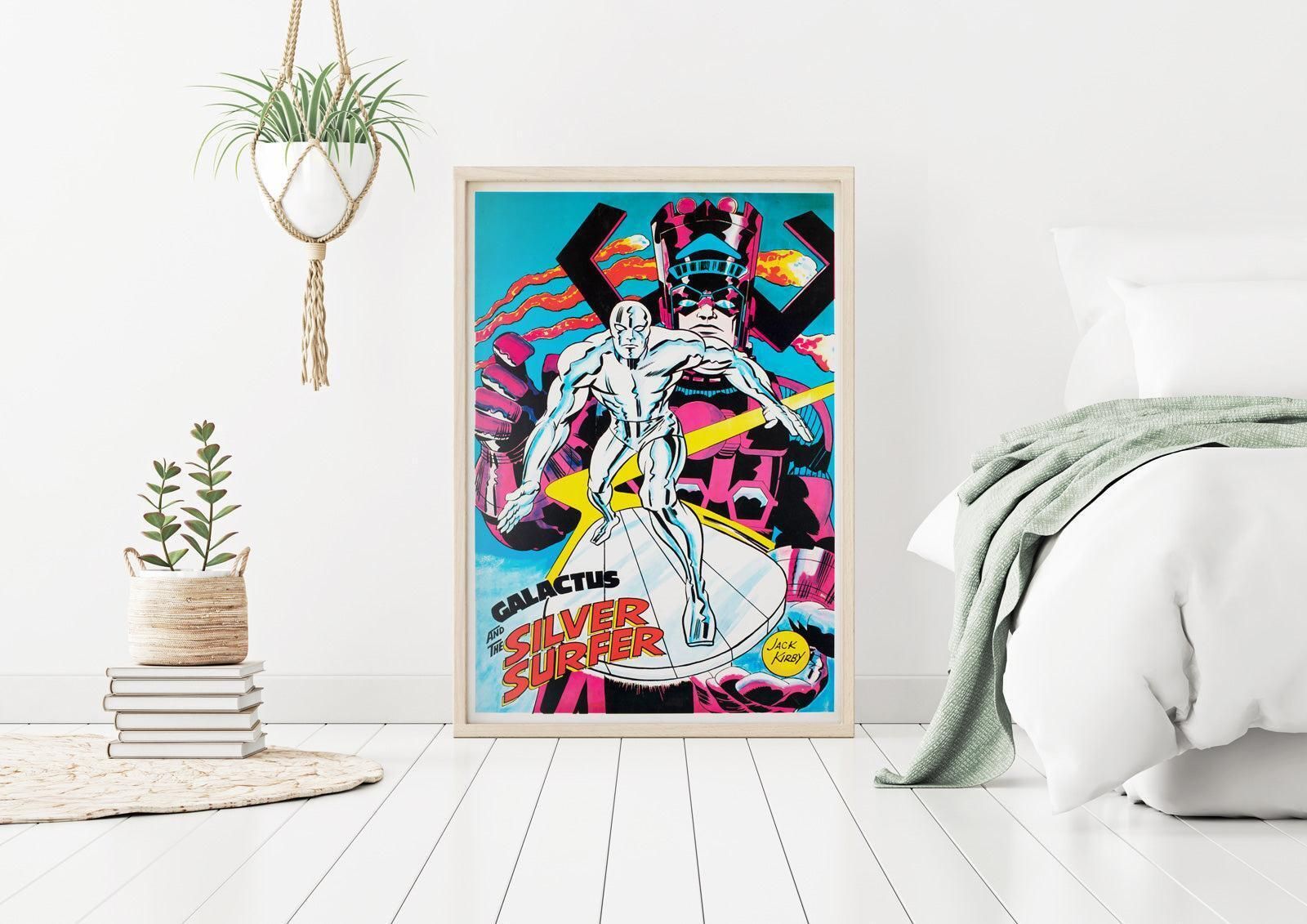 Galactus And The Silver Surfer 1970 Marvel Poster, Jack Kirby photo furniture