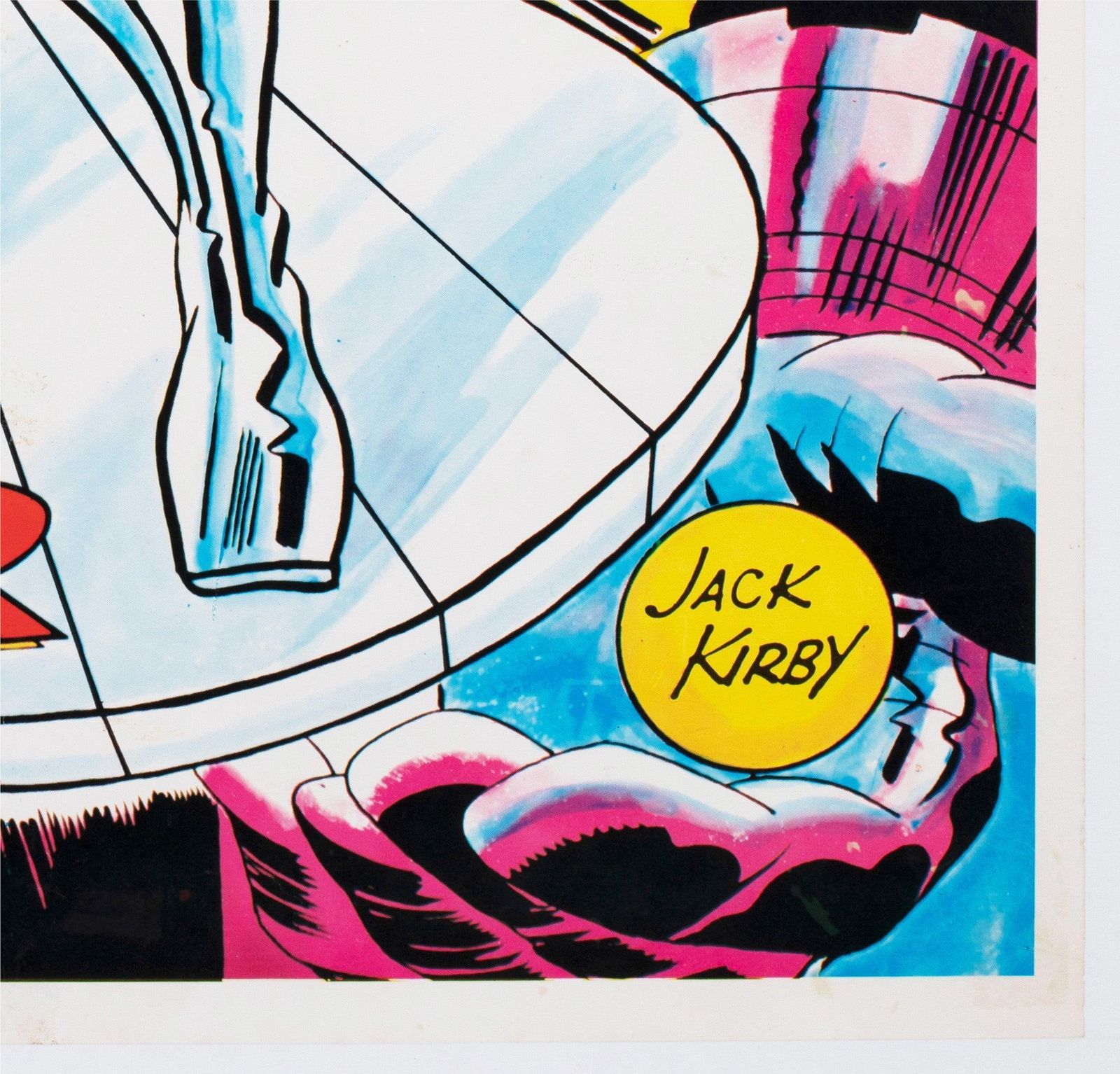 Galactus And The Silver Surfer 1970 Marvel Poster, Jack Kirby photo vintage