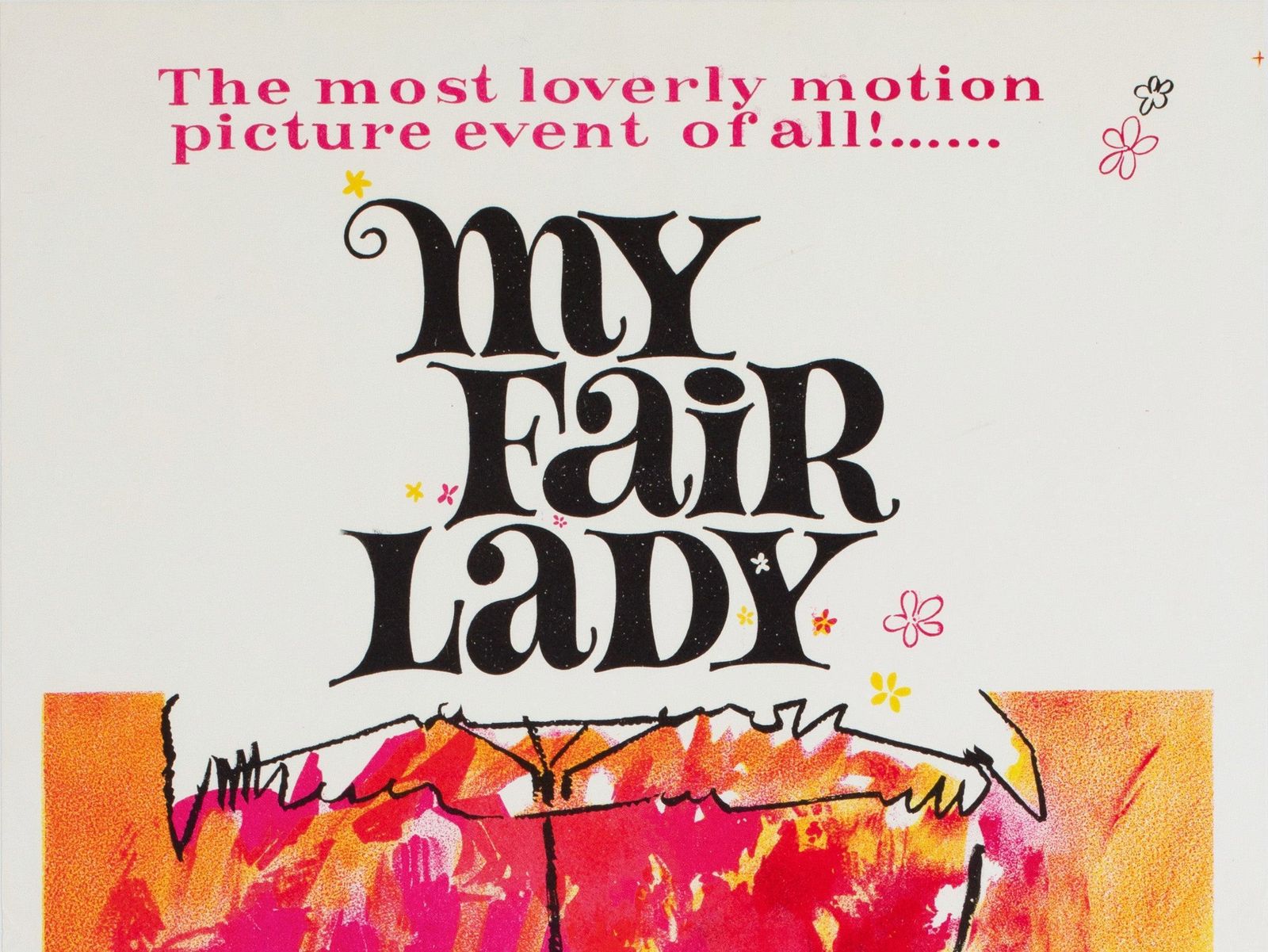 Affiche de cinéma australienne Daybill My Fair Lady 1964, Bob Peak photo for sale