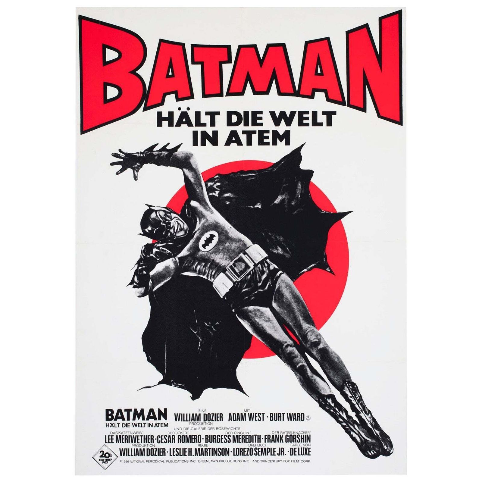 Batman jaren 1970 Duits A1 Filmposter, Klaus Rutter