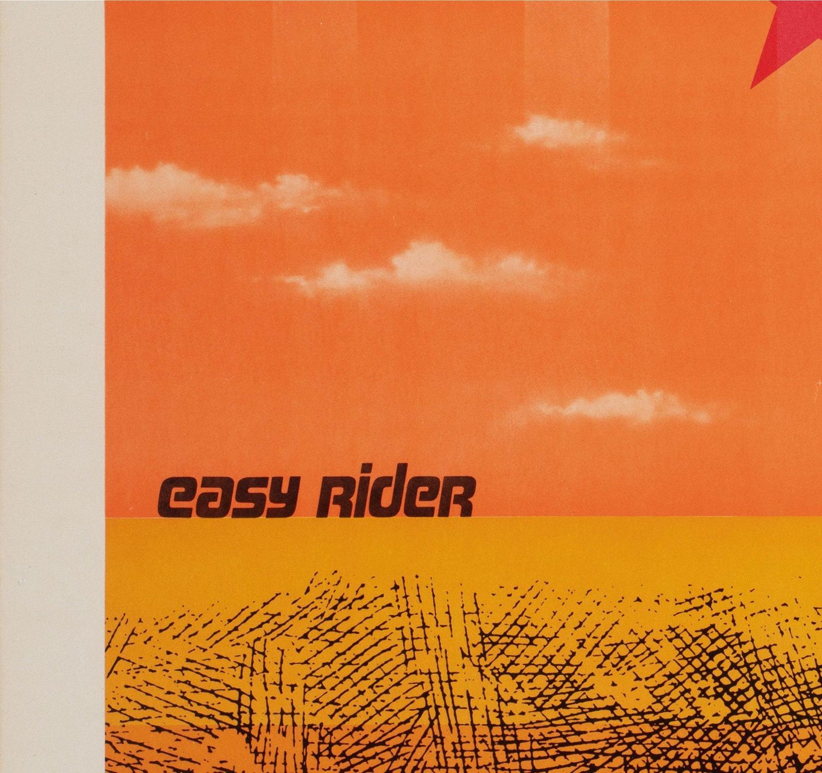 Easy Rider 1969 Japanese B2 Orange Style Film Poster photo 562.0
