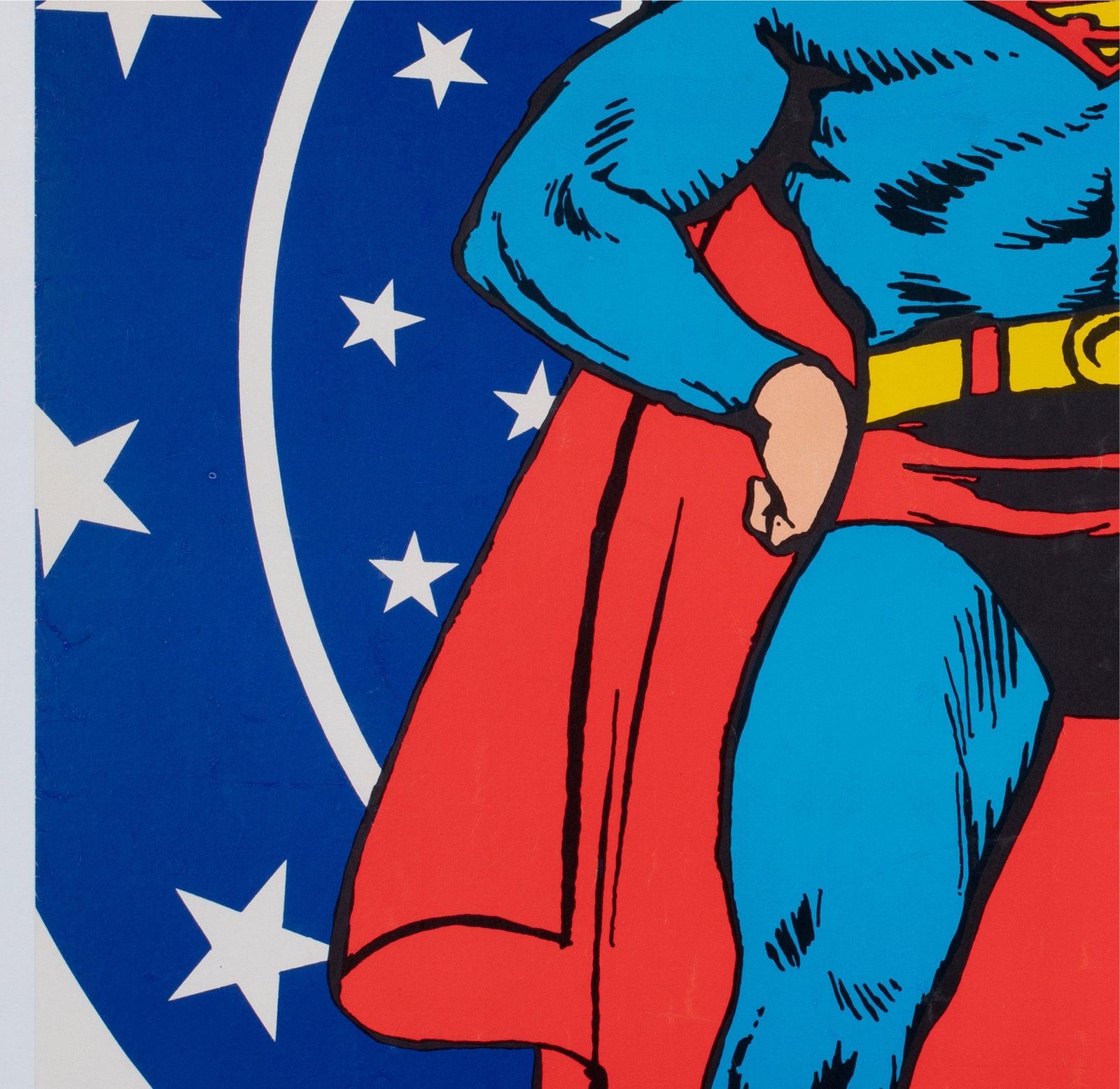 Superman 1971 Vintage Bullseye Peace Panel Poster, Swan And Anderson photo 1058.0