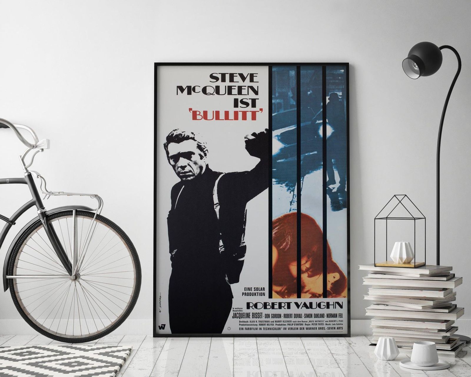 Bullitt 1968 Duitse A1 filmaffiche, Scharl photo furniture