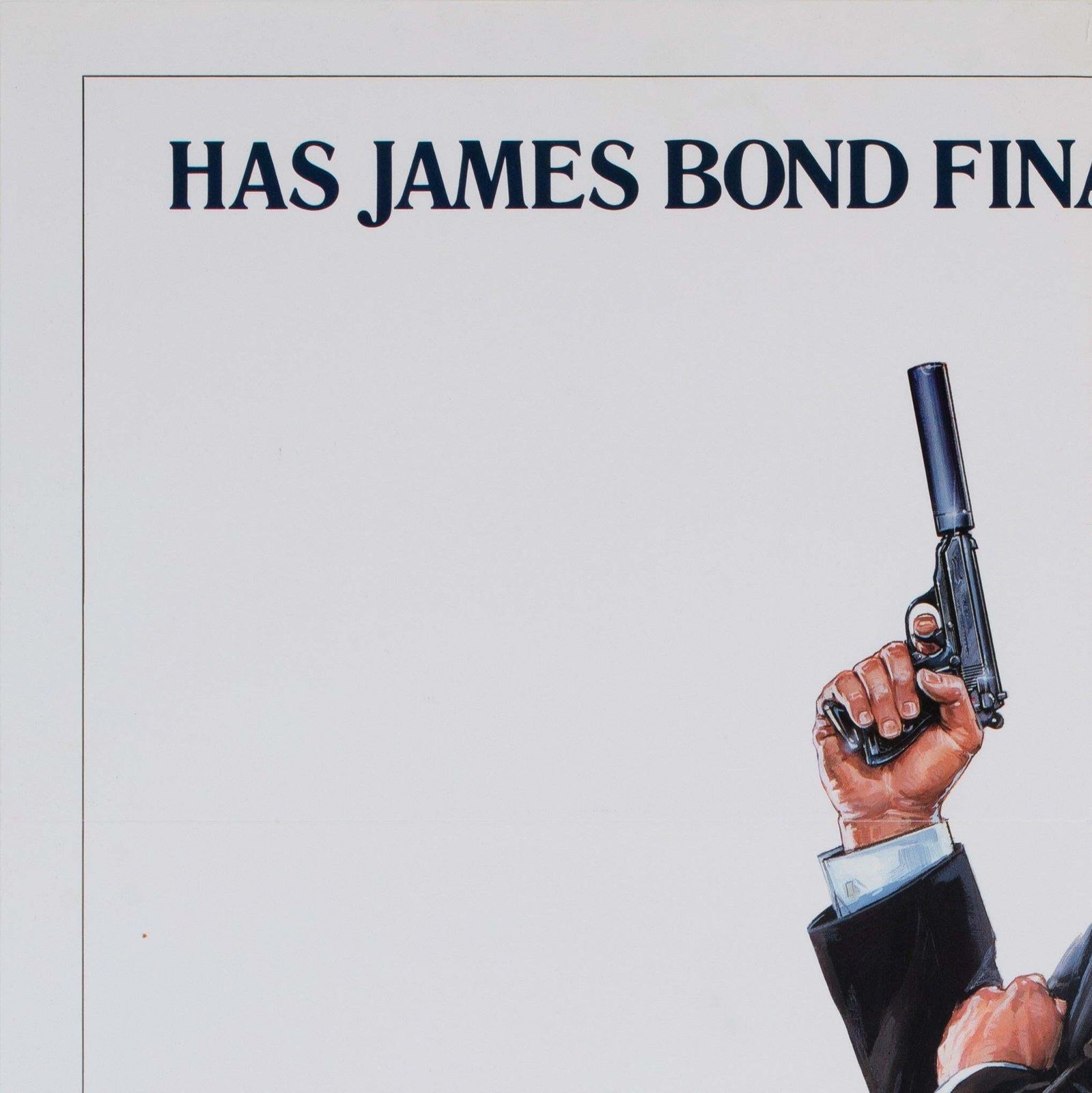 A View To A Kill 1985 Us 1 Sheet Advance White Style Film Movie Poster, Bond photo for sale