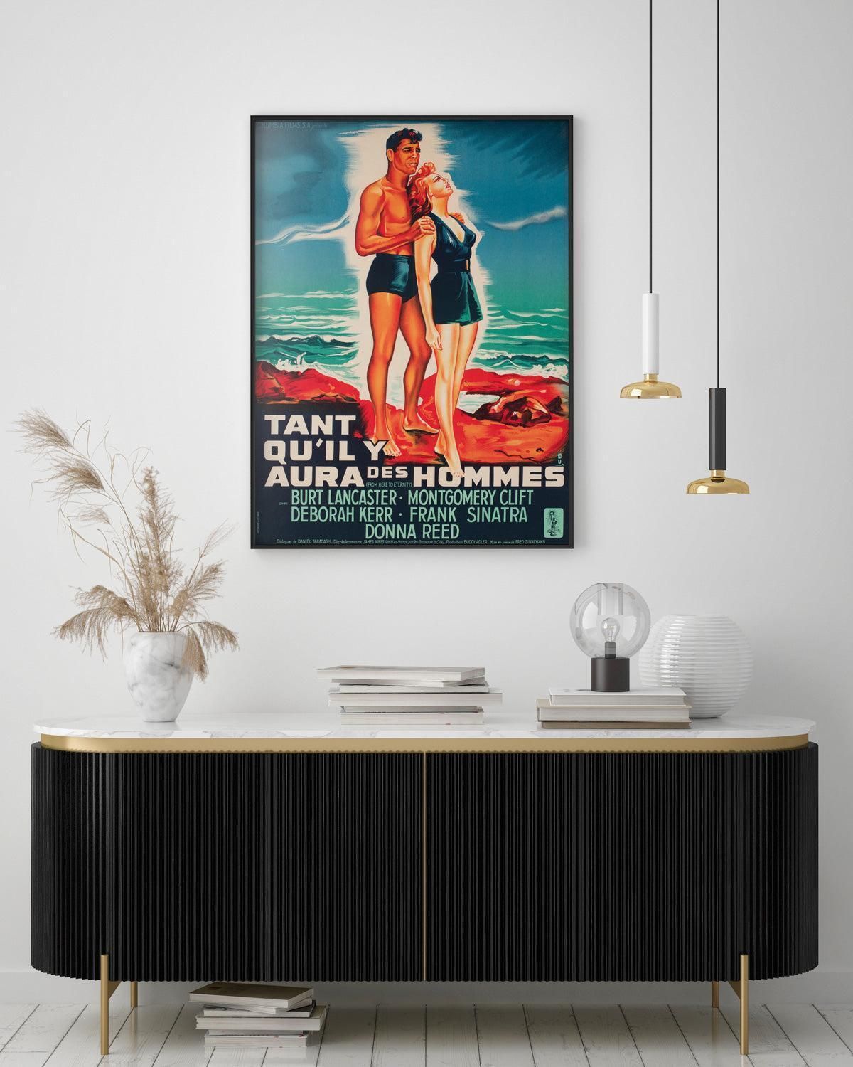 From Here To Eternity 1953 French Moyenne Film Poster, Constantin Belinsky photo furniture