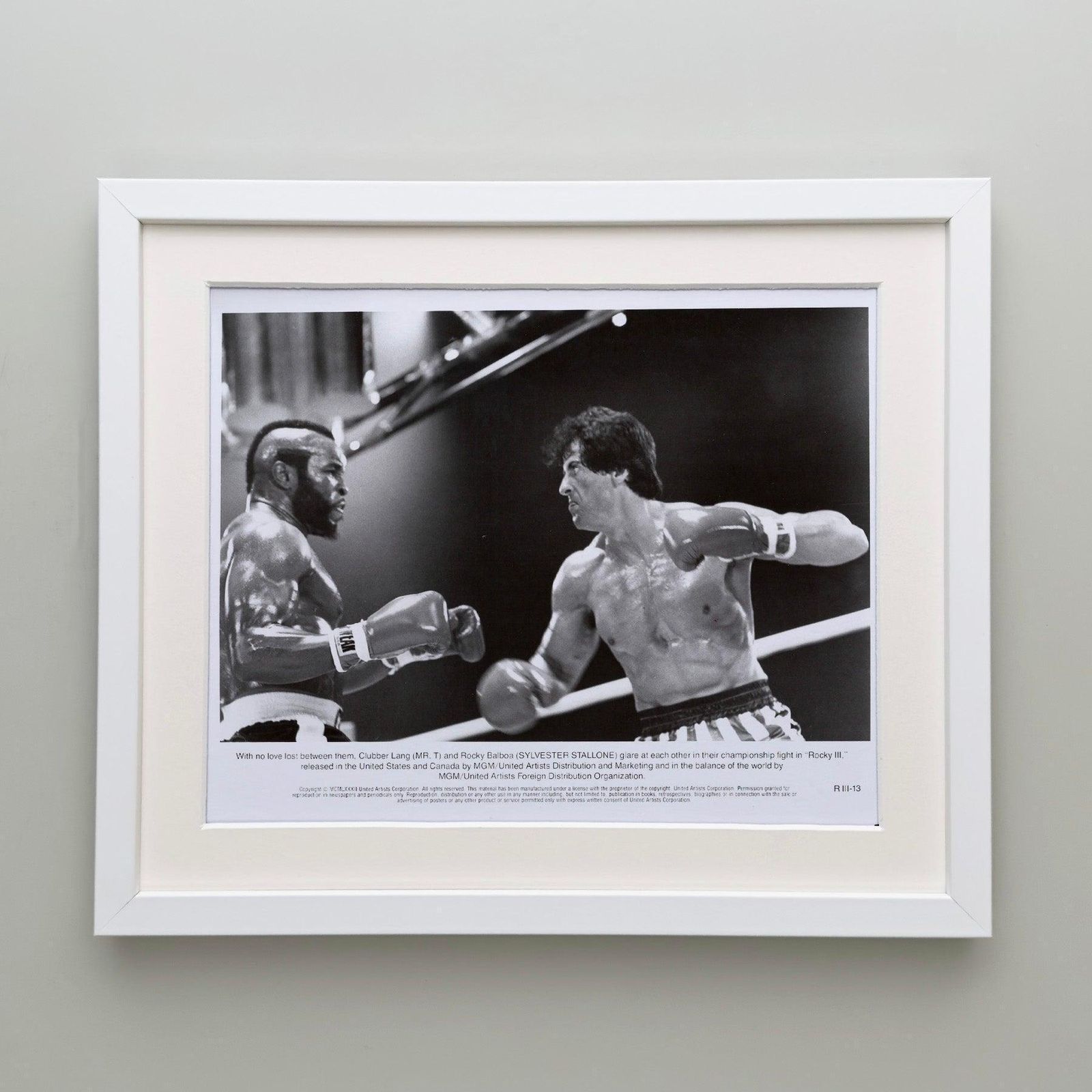Rocky 3 1982 Publicity Film Movie Press Still Framed photo Art
