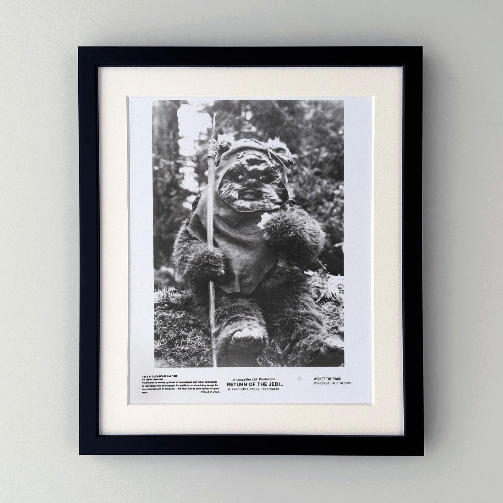 Photographie de presse du film Return of the Jedi (1983), encadrée photo furniture