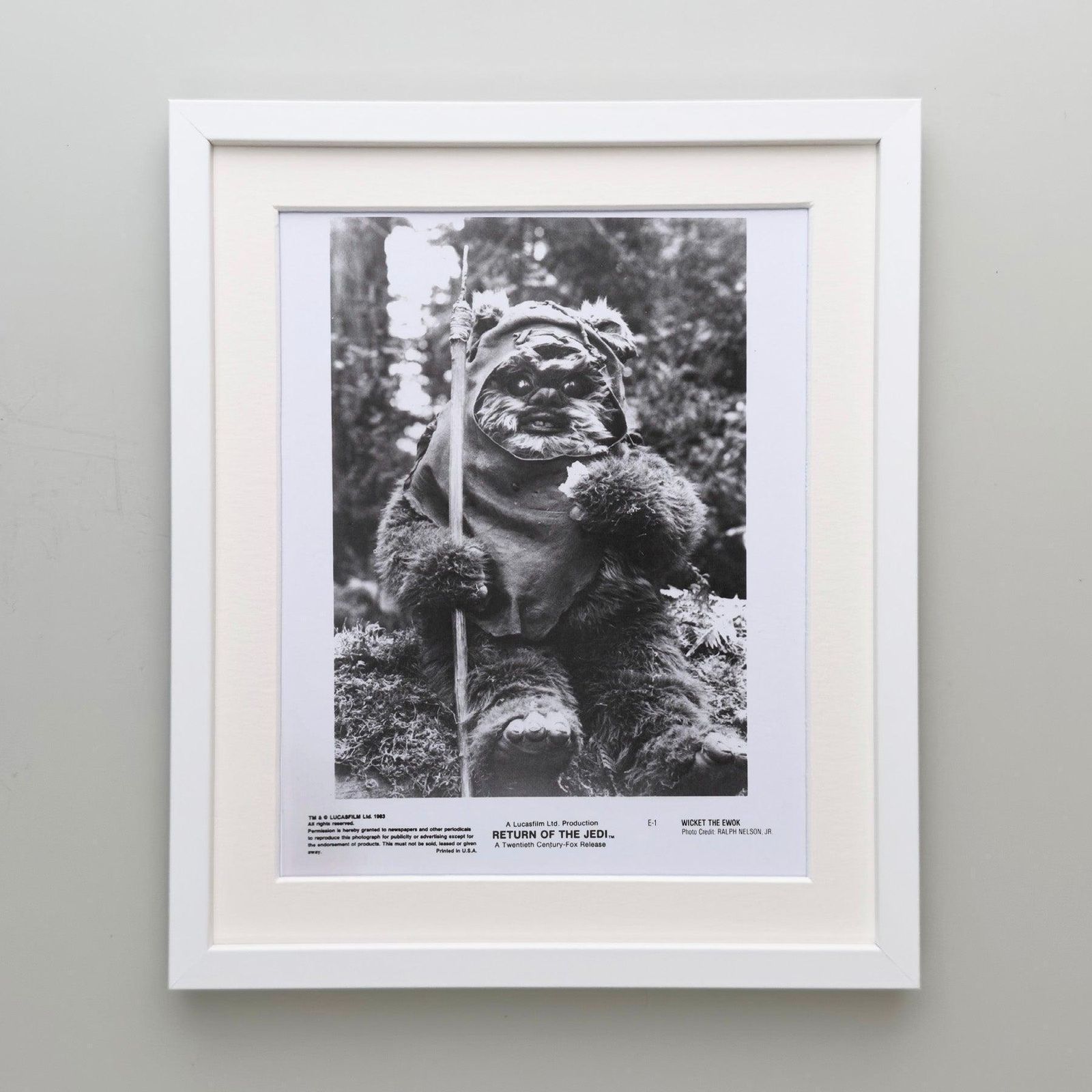Photographie de presse du film Return of the Jedi (1983), encadrée photo Art
