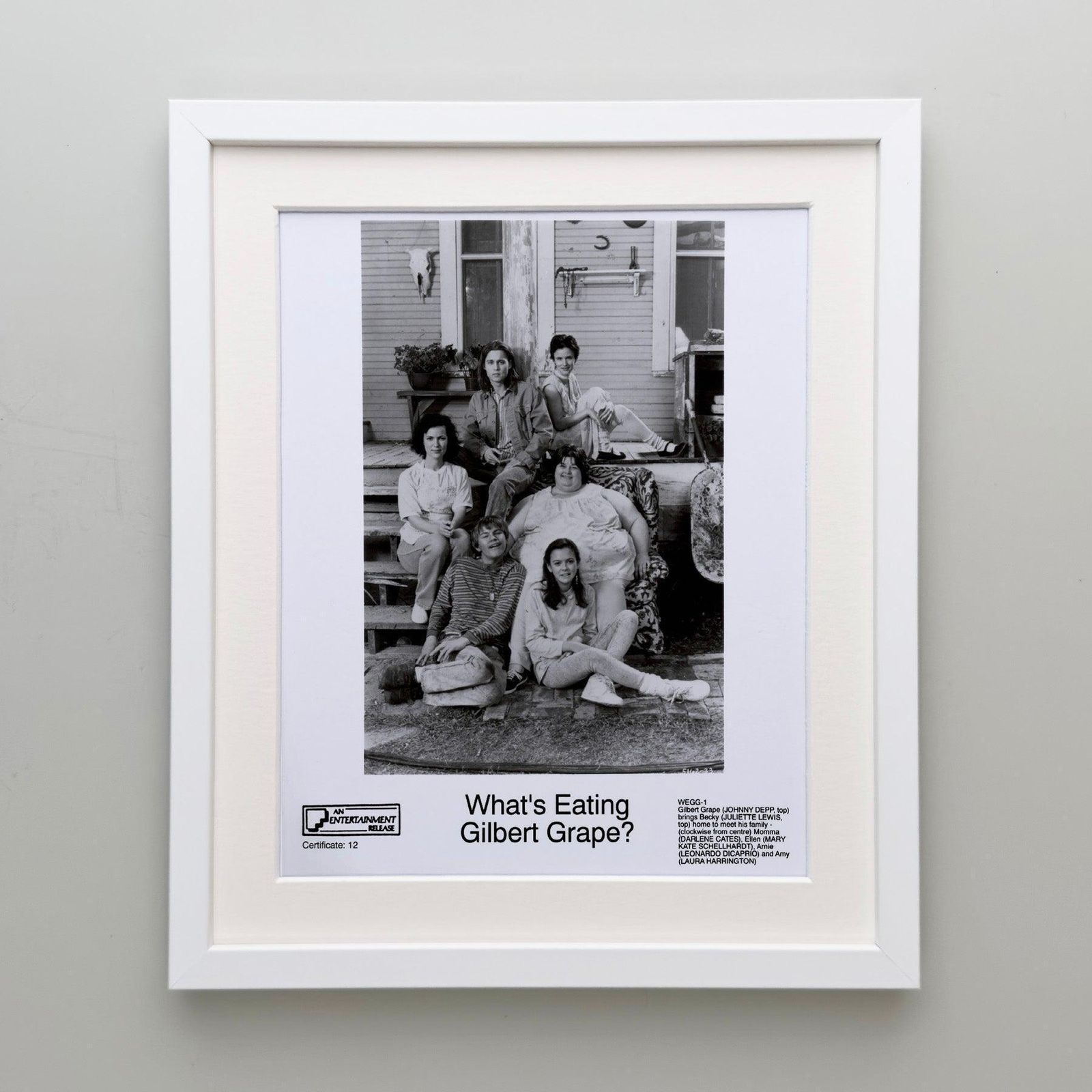 What's Eating Gilbert Grape 1993 Publicity Film Movie Press Still Framed photo Kunst