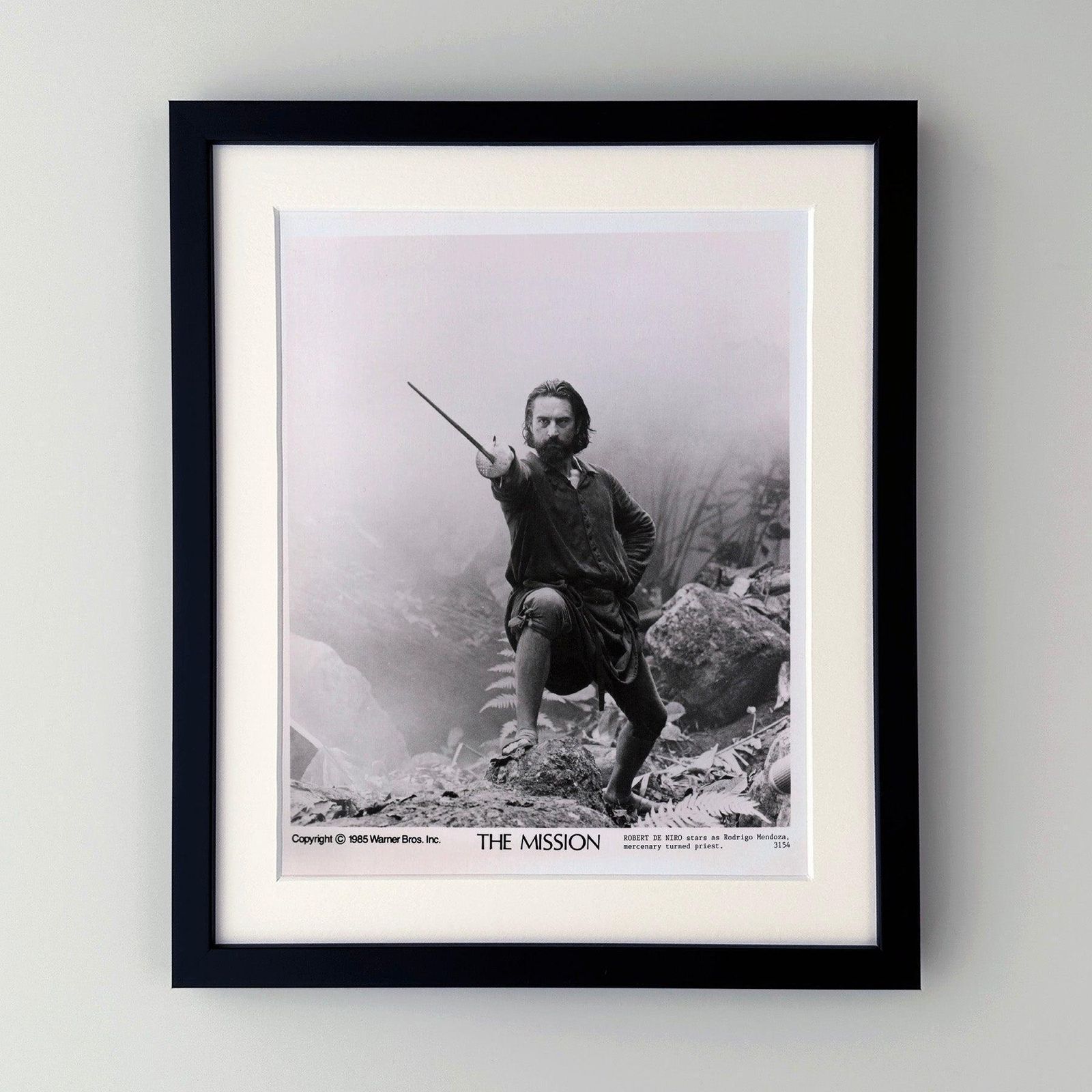 The Mission 1986 Publicity Film Movie Press Still Framed photo furniture
