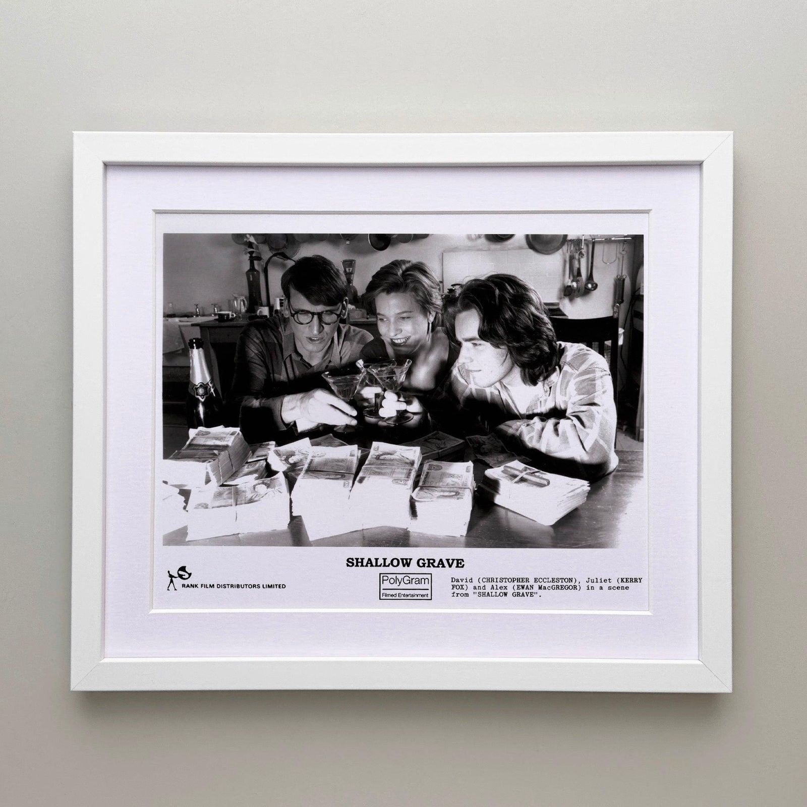 Photographie de presse encadrée, Shallow Grave, 1994 photo for sale