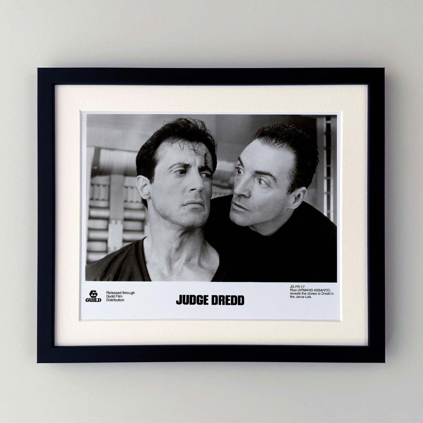 Judge Dredd 1995 Publicity Film Movie Press Still Framed photo furniture