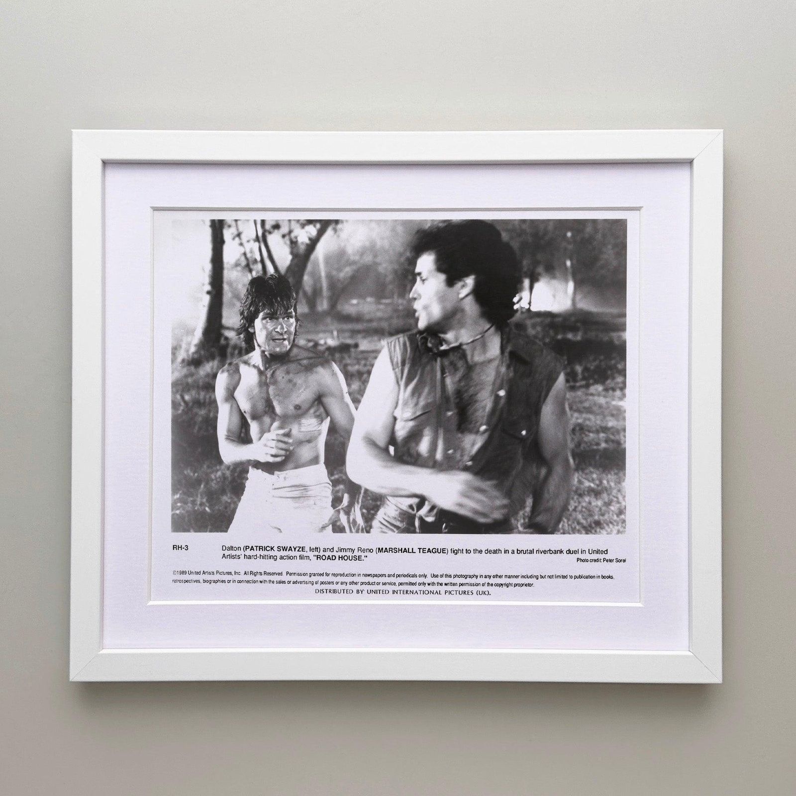 Road House 1989 Publicity Film Movie Press Still Framed photo for sale