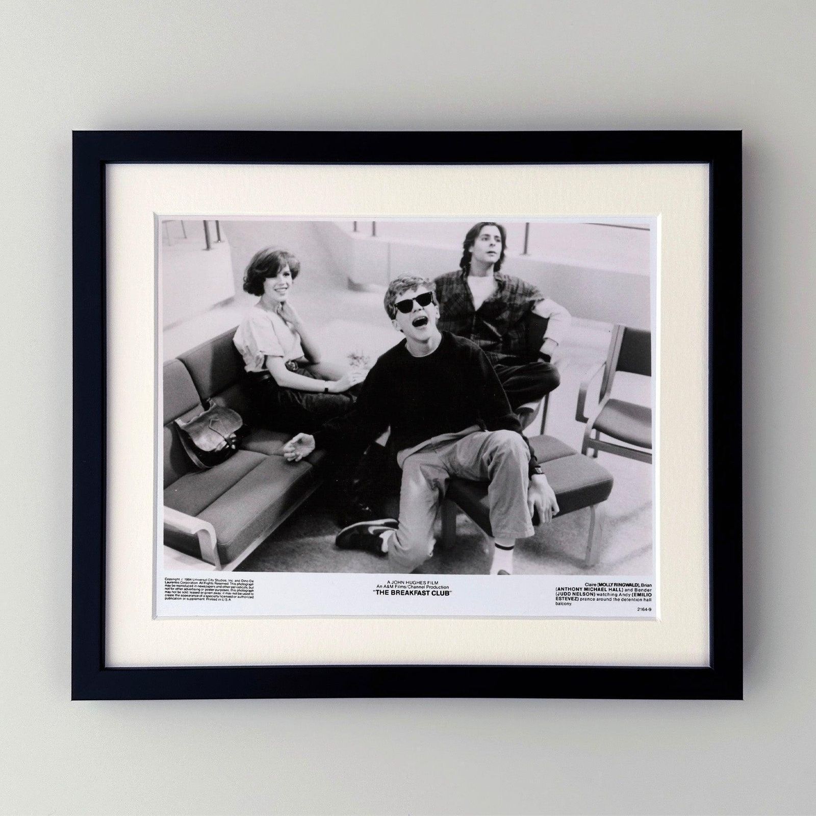 Photo de presse originale encadrée, The Breakfast Club, 1985 photo furniture