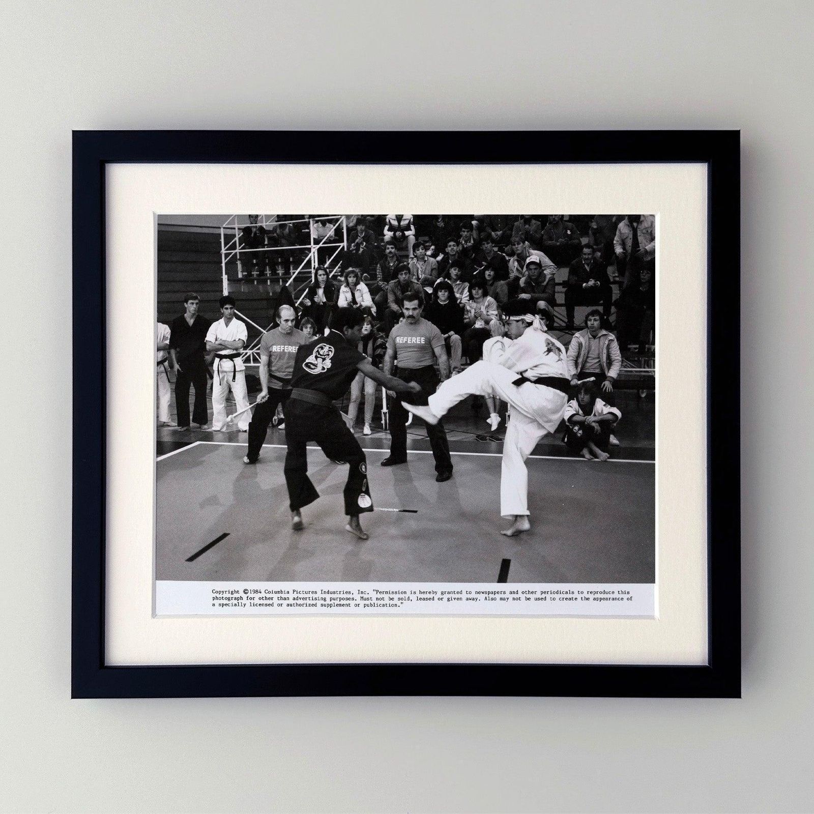 The Karate Kid 1984 Publicity Film Movie Press Still Framed photo furniture