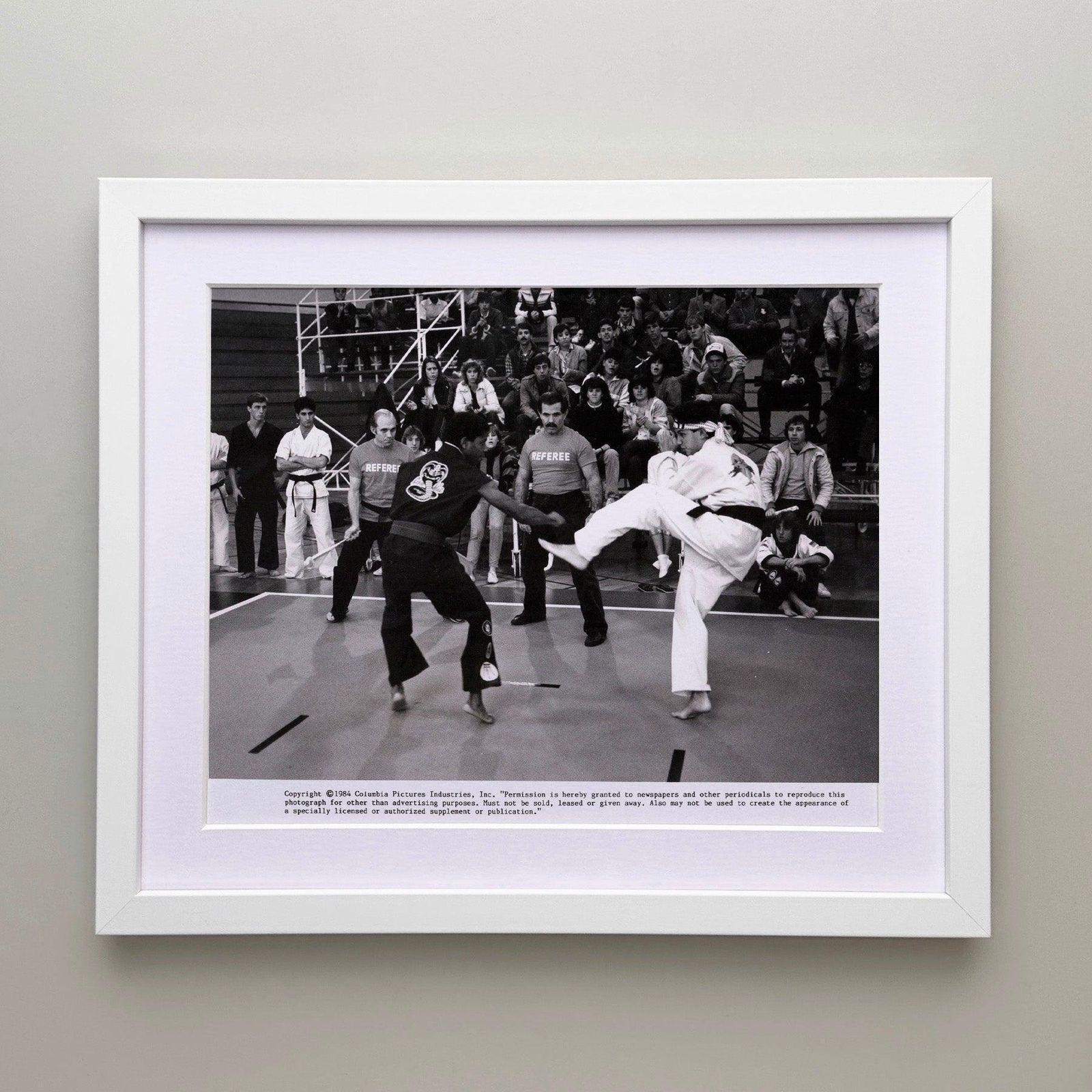 Photo de presse originale encadrée, The Karate Kid, 1984 photo for sale