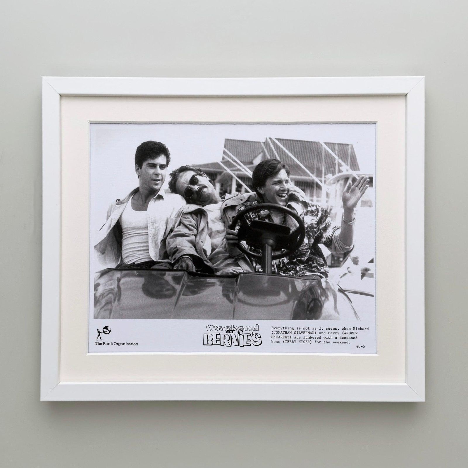 Photo de presse originale encadrée, Weekend at Bernie's, 1989 photo Art