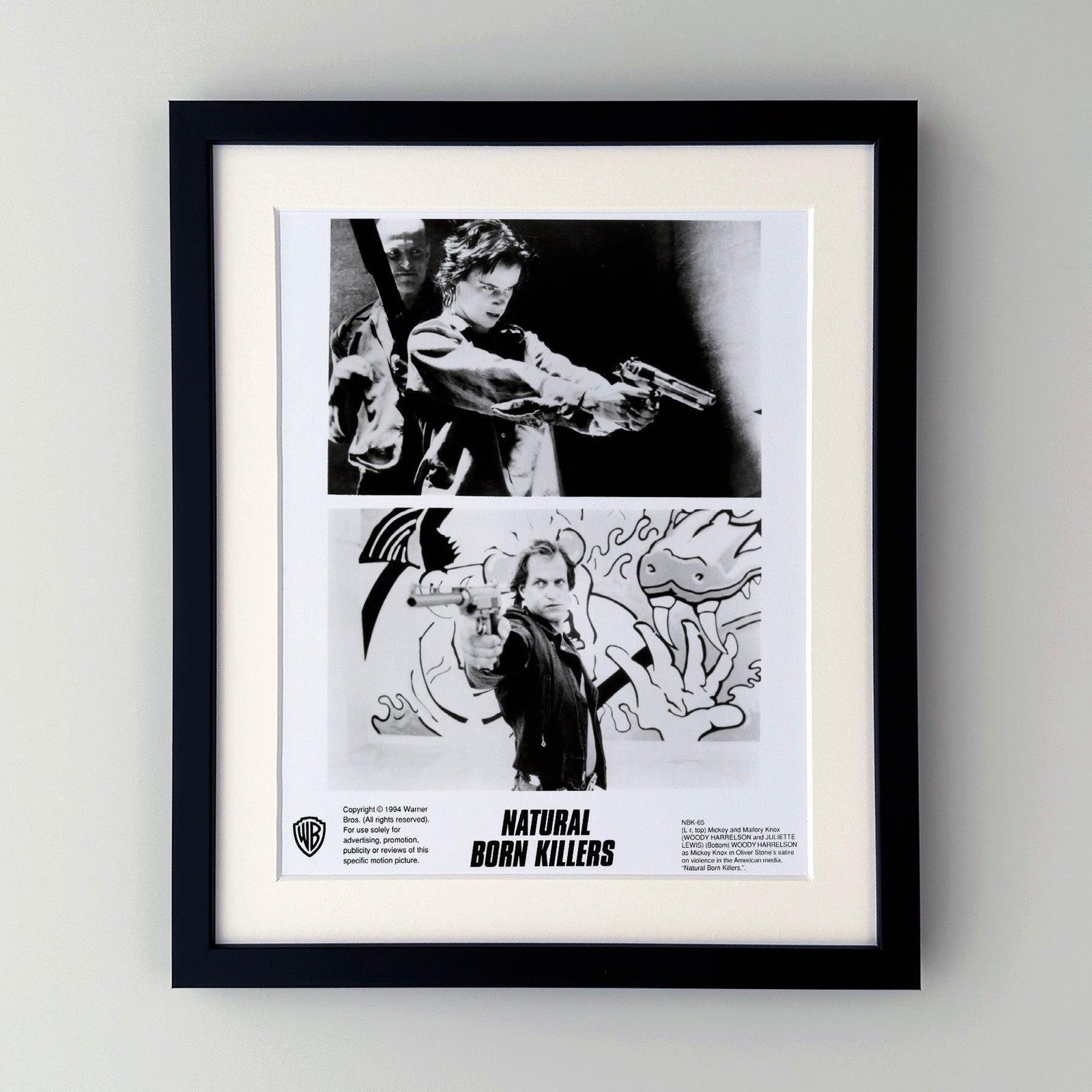 Natural Born Killers 1994 Publicity Film Movie Press Still Framed photo furniture