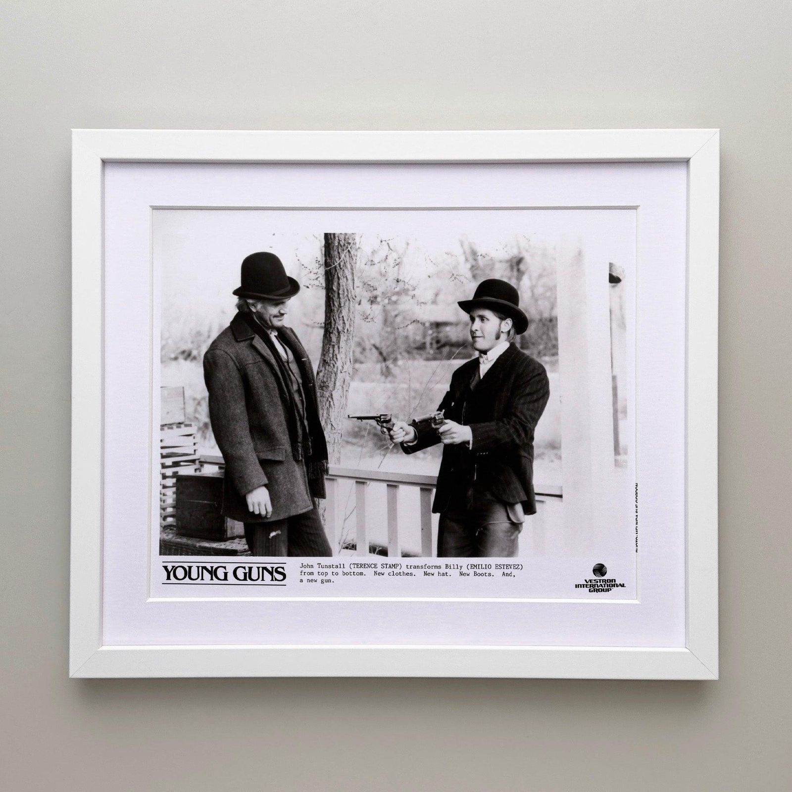 Photo de presse du film Young Guns (1988), encadrée photo for sale