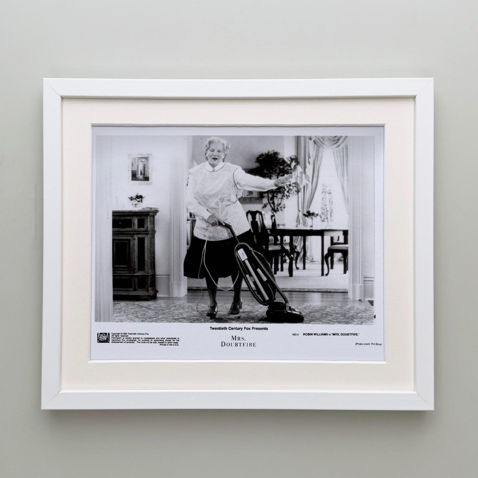 Photo de presse du film Mrs Doubtfire (1993), encadrée photo Art