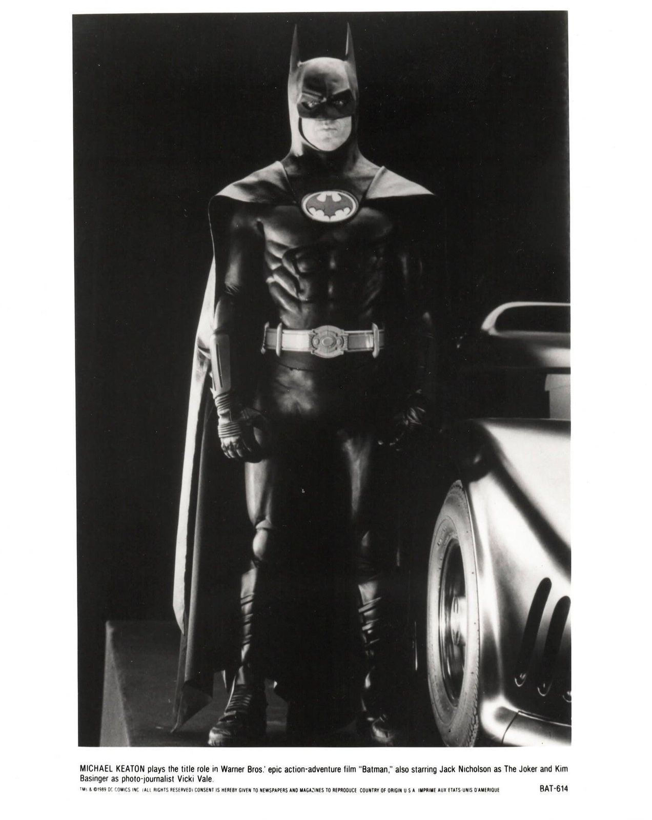 Photo de presse du film Batman (1989), encadrée photo Art