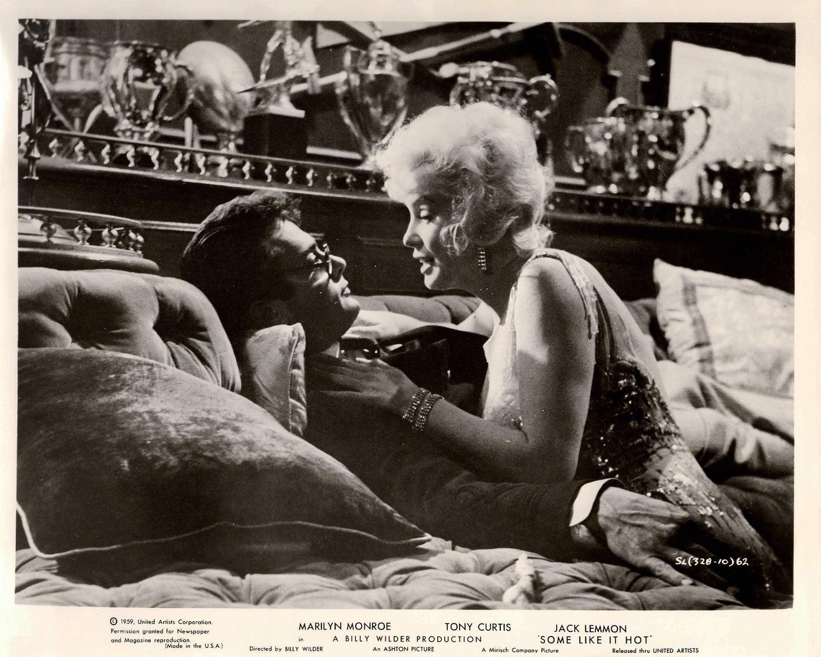 Some Like It Hot 1959 Publicity Film Movie Press Still Framed photo vinterior
