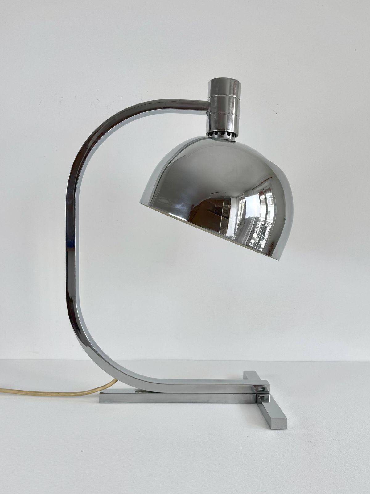 2408.0 Xl Lamp Am/As By Franco Albini, Chrome Brass, Italy, 1960 photo