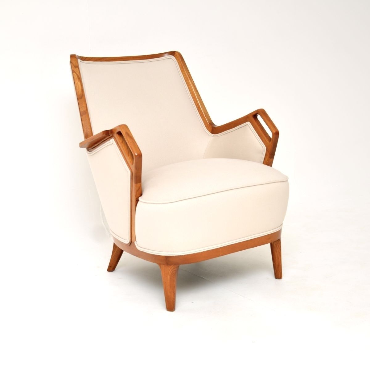 Vintage Swedish Elm Armchair, 1960s