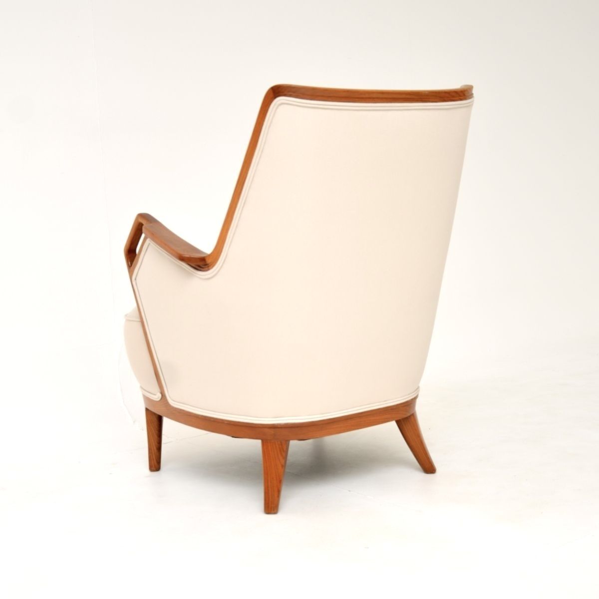 Furniture Vintage Swedish Elm Armchair, 1960s photo
