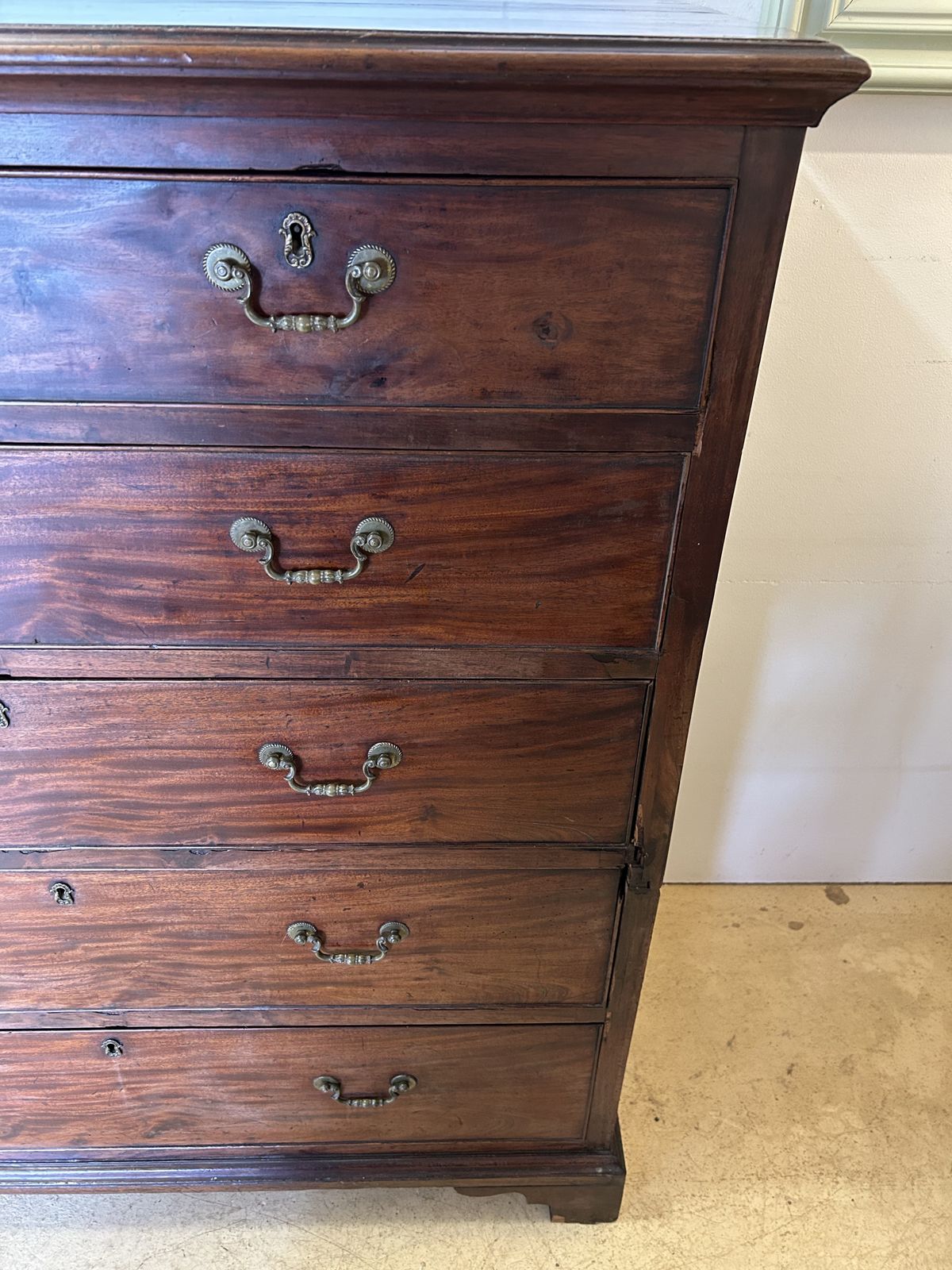Early Victorian Two Piece Mahogany Chest Of Drawers photo buy