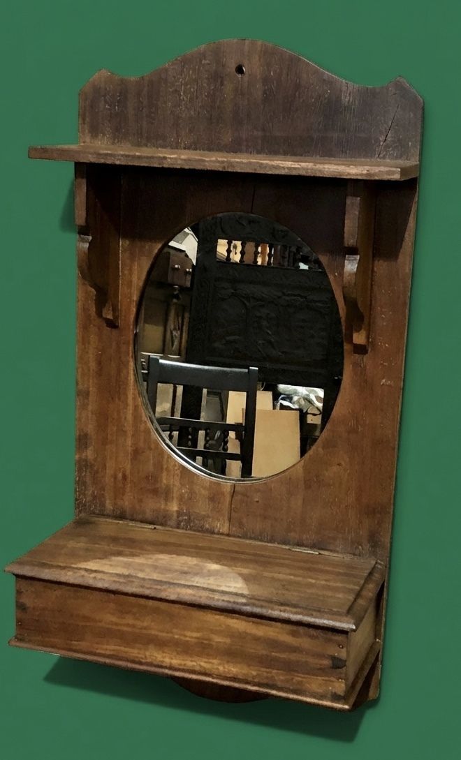 Handsome Small Edwardian Wall Mirror photo Home Decor