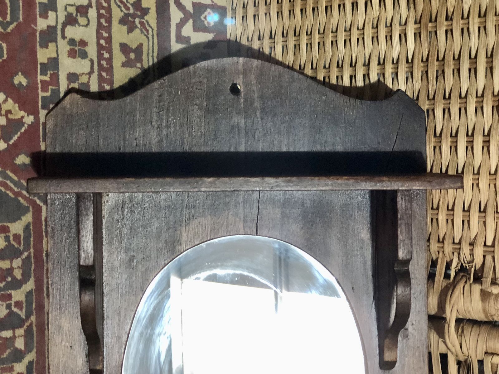 Handsome Small Edwardian Wall Mirror photo buy