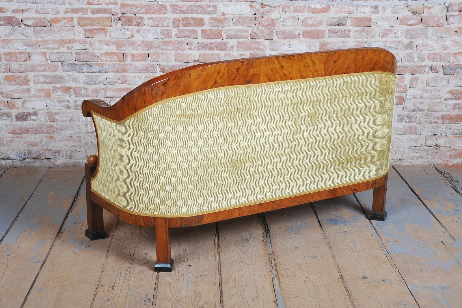 photo furniture Restored Empire Seating Set, Walnut, Inlaid, Revived Polish, Austria, 1810s
