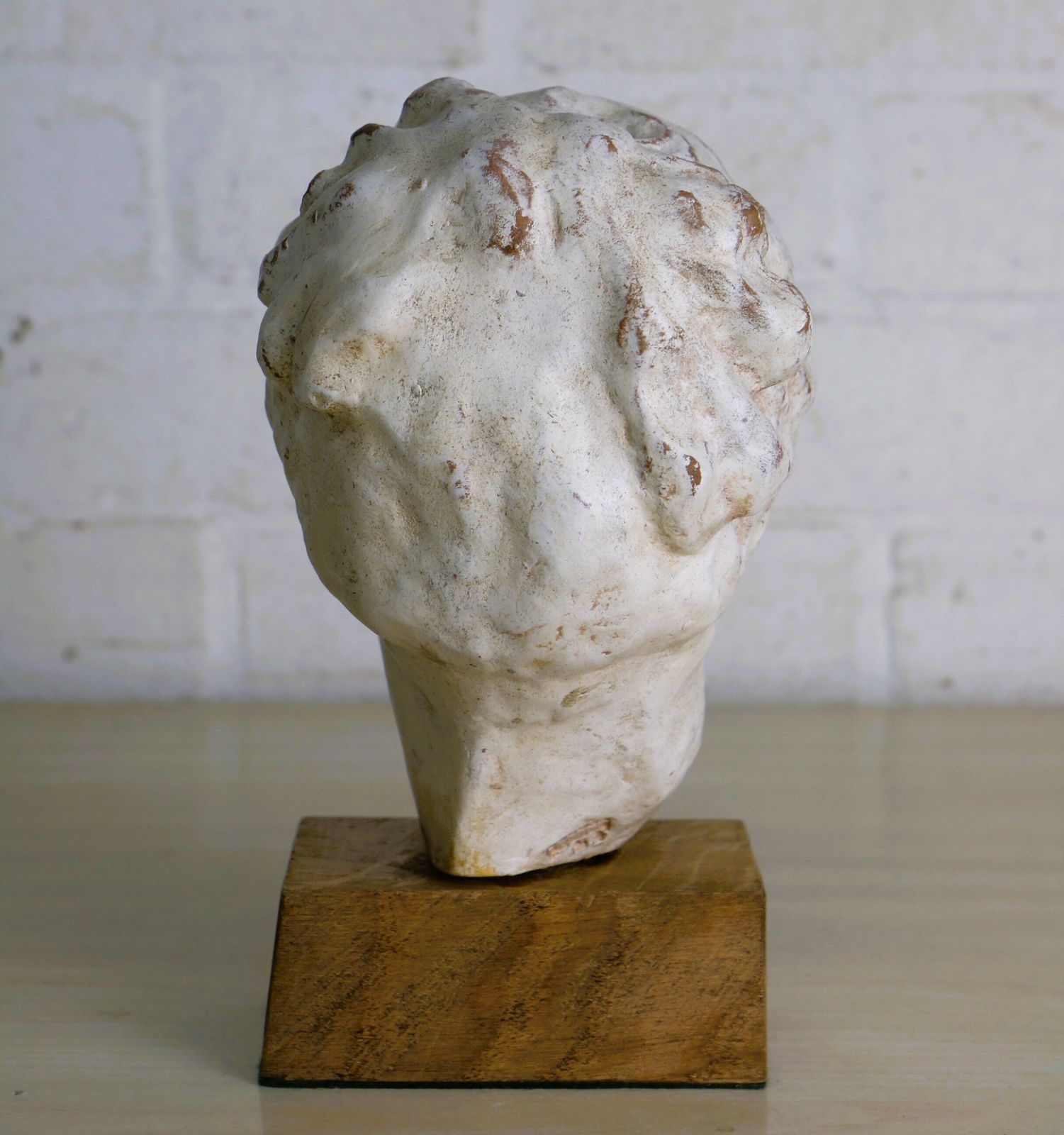 A Vintage Terracotta Mounted Bust Of The Greek Goddess Hygieia Grand Tour Styled photo vinterior