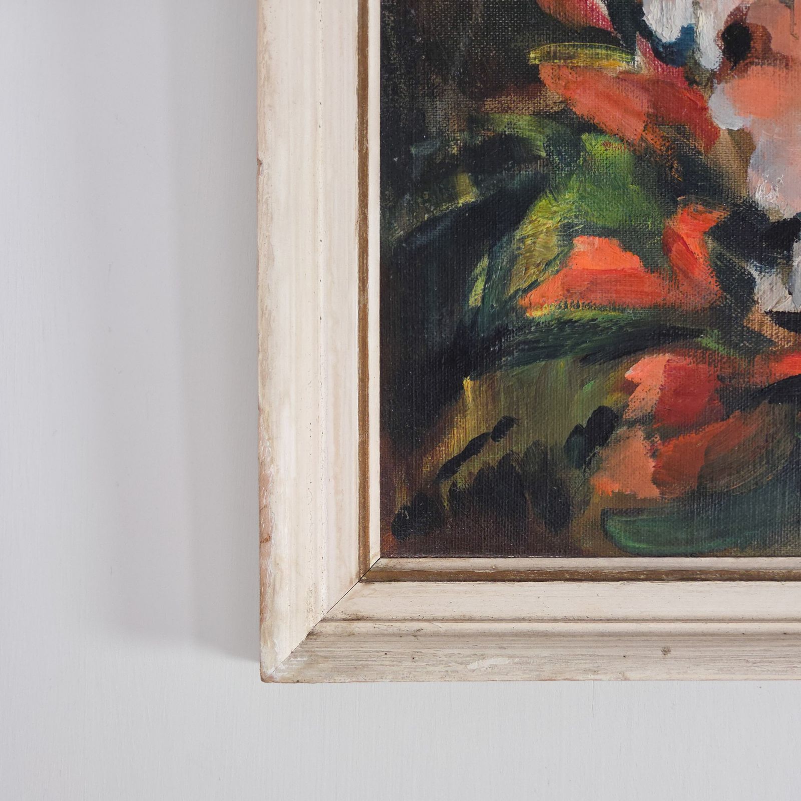 Mid Century Impresisonist Floral Oil Painting photo buy