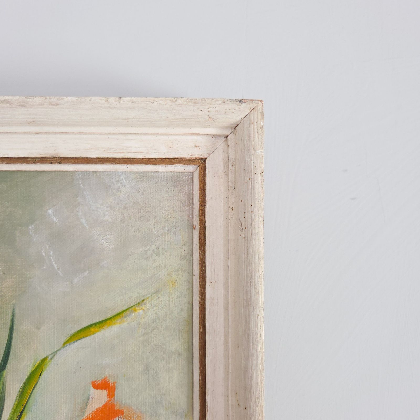 photo furniture Mid Century Impresisonist Floral Oil Painting