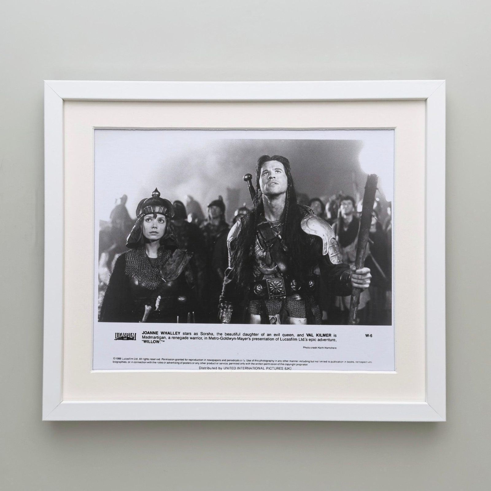 Photo de presse originale encadrée, film Willow, 1988 photo Art
