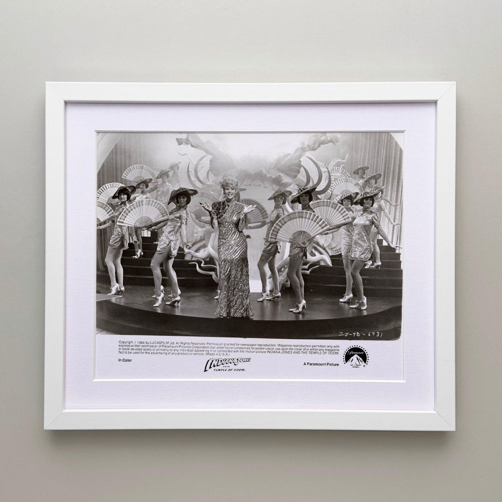 Indiana Jones And The Temple Of Doom 1984 Publicity Movie Press Still Framed photo for sale