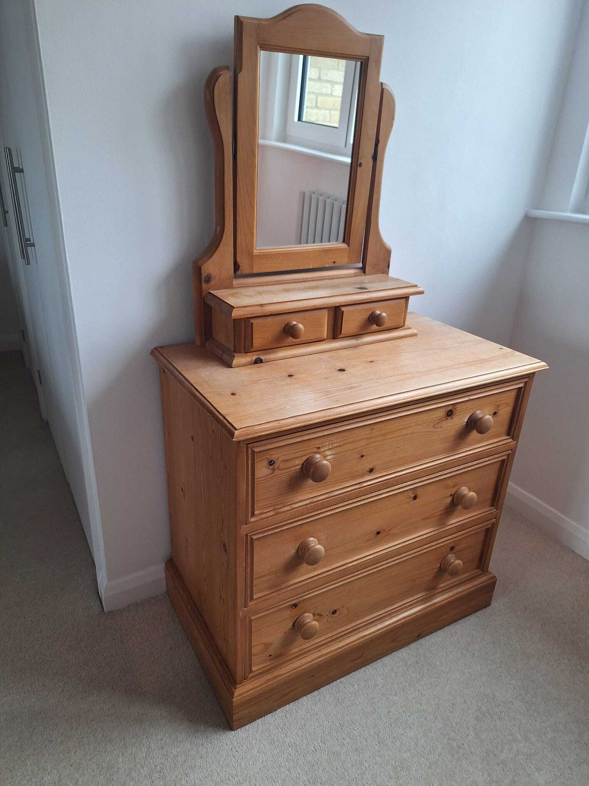 Pine Chest Of Drawers, Late 20th Century photo for sale