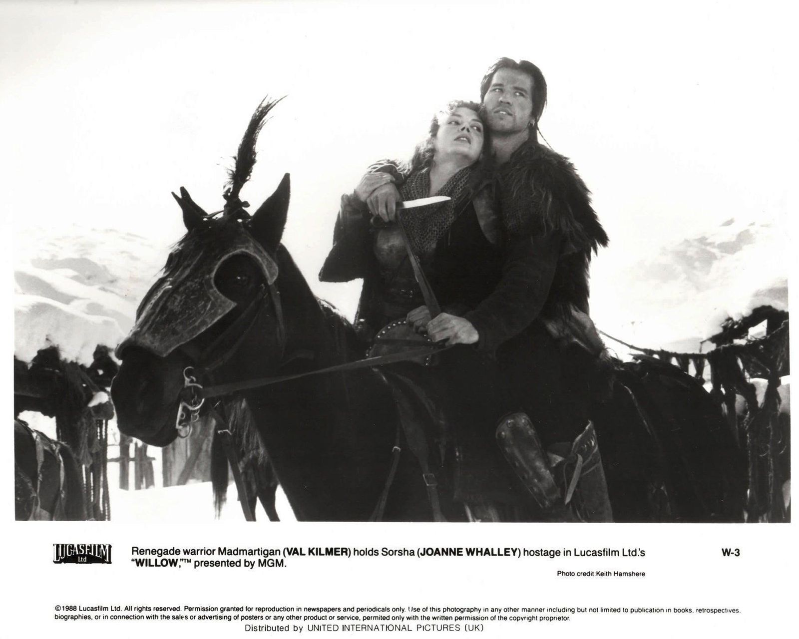 Willow 1988 Publicity Film Movie Press Still Framed photo vinterior