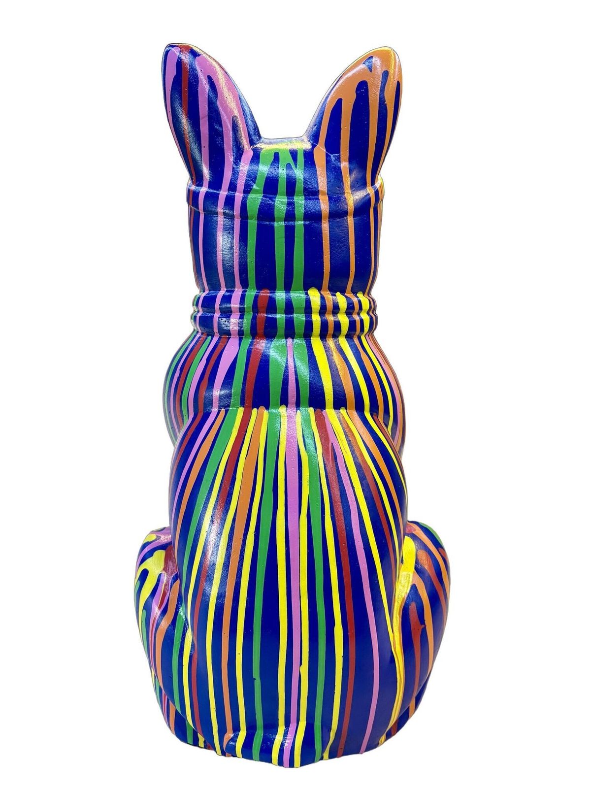 21st Century Contemporary Bulldog Sculpture, Pop Art Style   Handpainted, 2026 photo Art